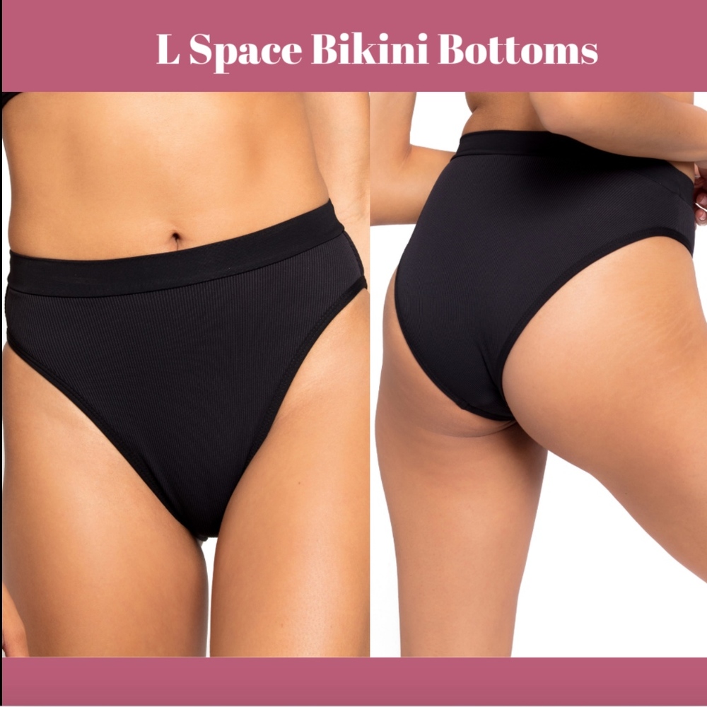 NEW L Space French Cut High‎ Waist Textured Bottom